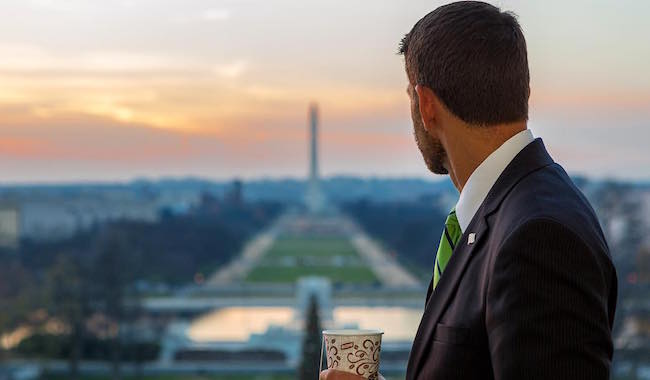 The view from Paul Ryan’s office at Capitol Hill