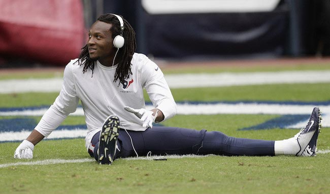 DeAndre Hopkins prior to a match with the Texans in 2013