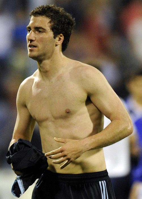 Gonzalo Higuain shirtless body