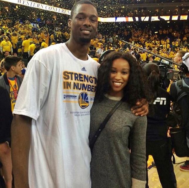 Harrison Barnes and Brittany Johnson in 2015