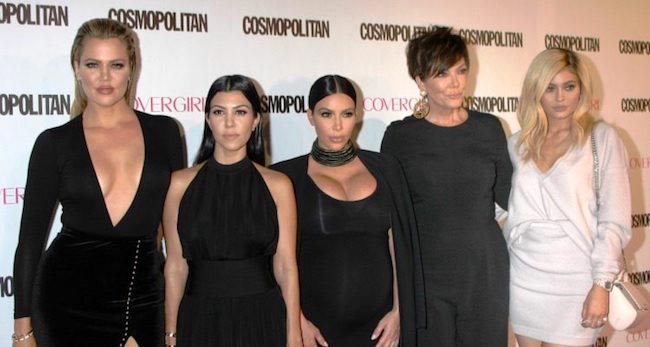 (From Left) Khloe Kardashian, Kourtney Kardashian, Kim Kardashian, Kris Jenner, Kylie Jenner 