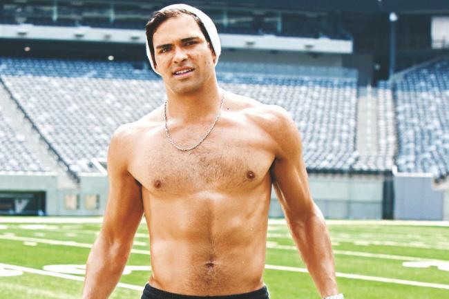 Mark Sanchez shirtless body