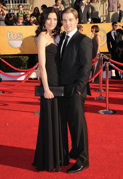 Mike Vogel and wife Courtney Vogel at the Screen Actors Guild Awards 2012