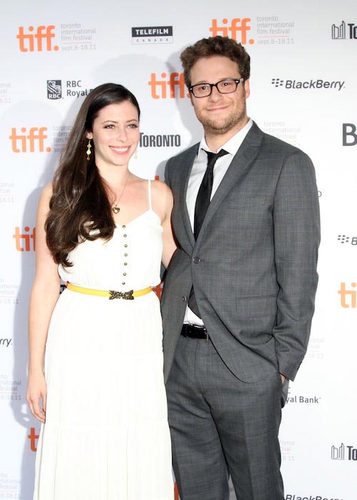 Seth Rogen mit schöner, Ehefrau Lauren Miller 