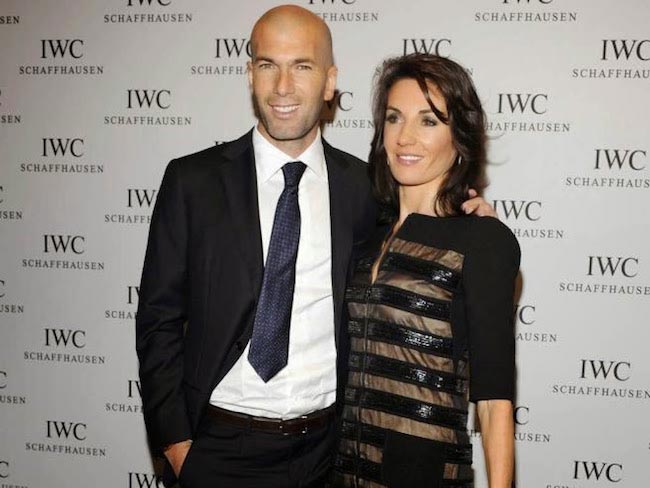 Zinedine Zidane and Veronique Zidane