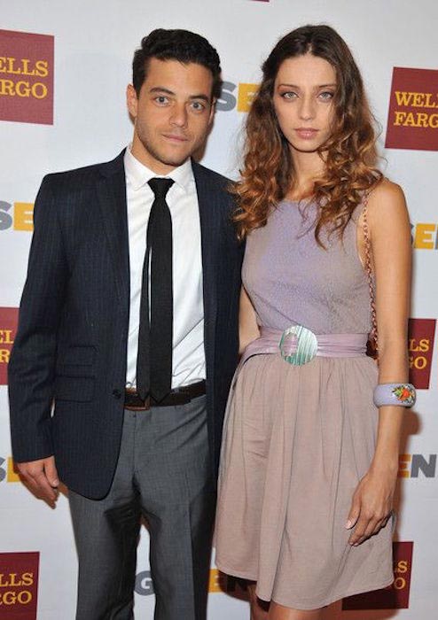 Angela Sarafyan and Rami Malek