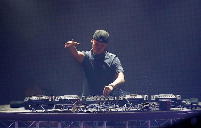 Avicii onstage February 7, 2016 San Francisco, California