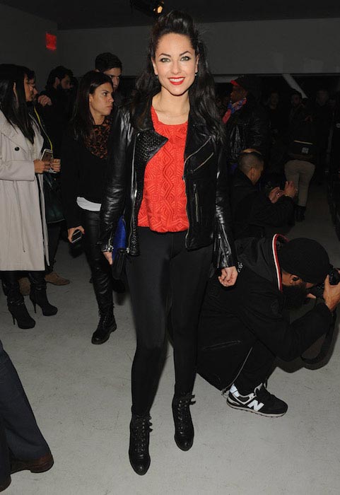 Barbara Mori at the Mercedes Benz Fashion Week Fall 2015 in NYC