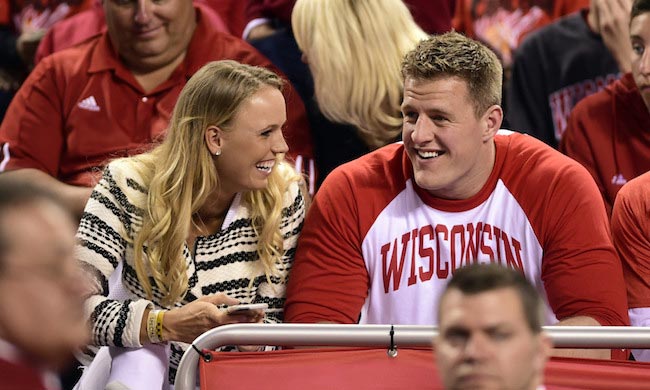 Caroline Wozniacki and J. J. Watt