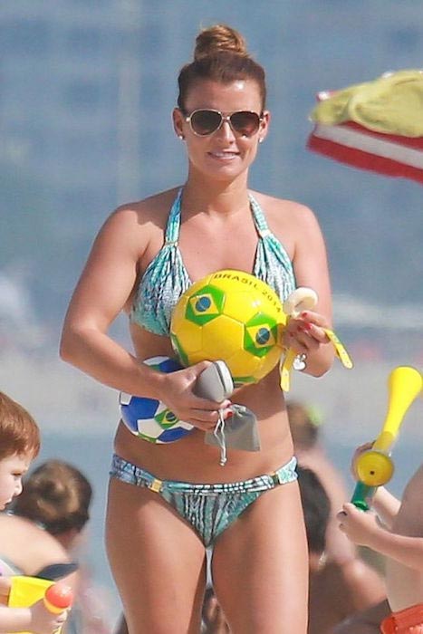 Coleen Rooney bikini holiday Rio de Janeiro June 2014