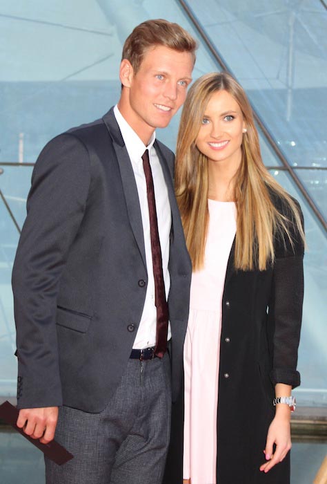 Ester Satorova and Tomas Berdych