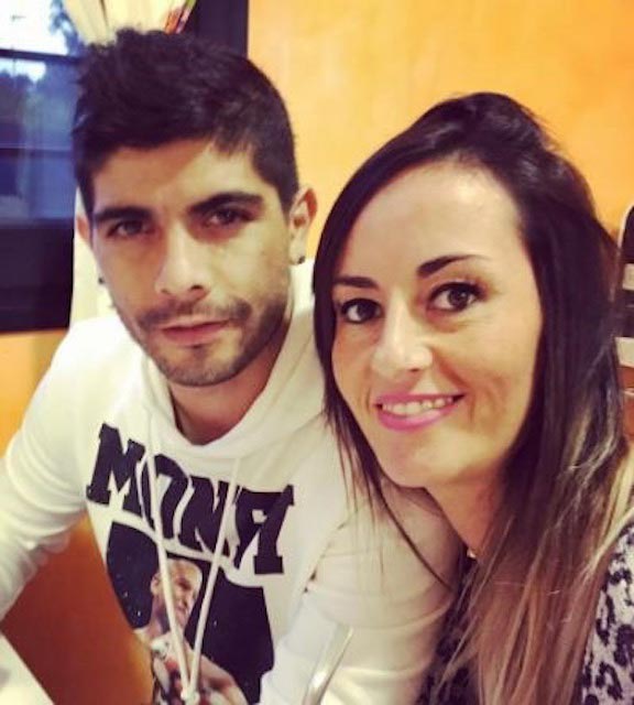 Ever Banega and Valeria Juan