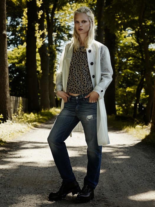 Hannah Holman by Duy Vo for Elle Netherlands Denim Special in 2013