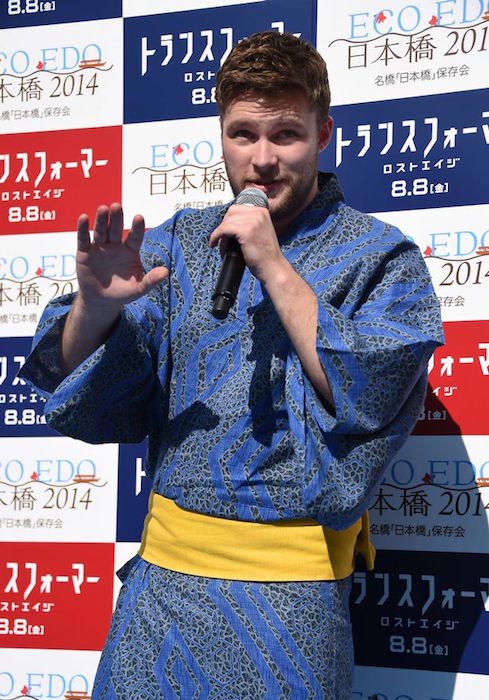 Jack Reynor at the premiere of Transformers: Age of Extinction in Tokyo, Japan on July 28, 2014