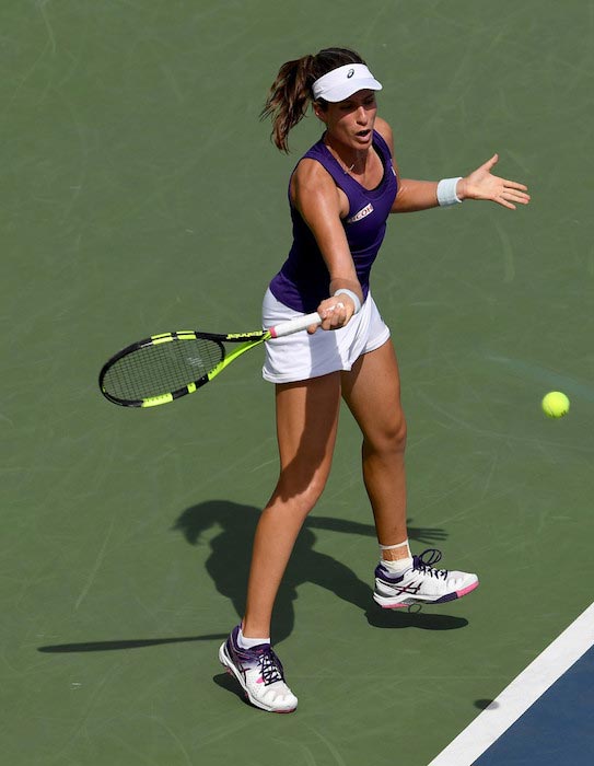 Johanna Konta in action during Day 5 of 2016 US Open against Belinda Bencic on September 2, 2016