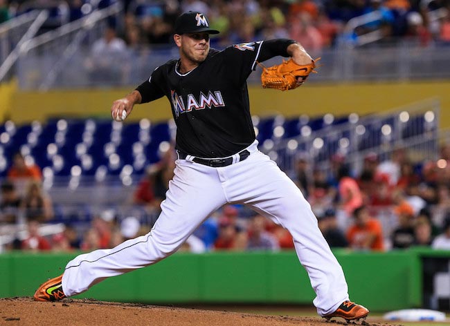 Jose Fernandez match between Miami Marlins and St. Louis Cardinals 2016