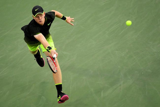 Kyle Edmund during a match against John Isner on Day 5 of the 2016 US Open on September 2, 2016