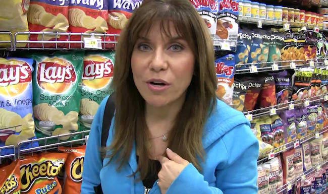 Lisa Lillien in a supermarket