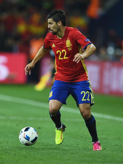 Nolito in action for Spain at UEFA Euro 2016 match against Turkey