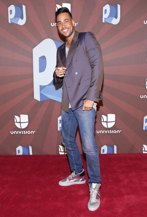 Romeo Santos în timpul Premios Juventud 2014 în Coral Gables, Florida
