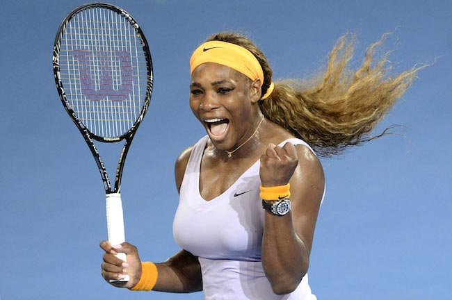 Serena Williams playing tennis