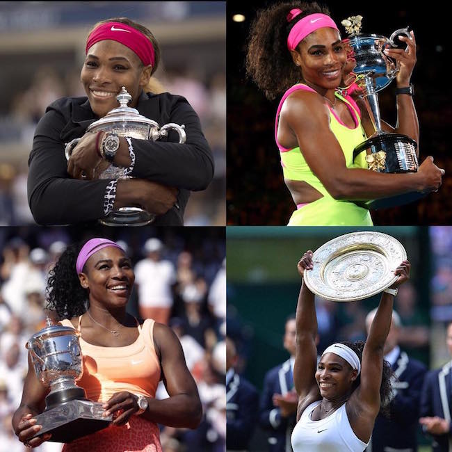 Serena Williams trophy win