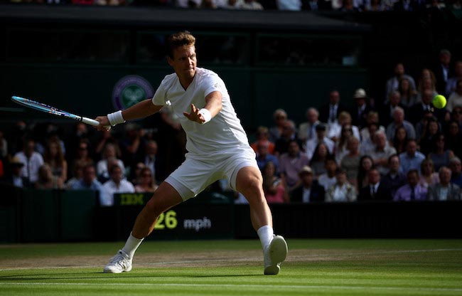 Tomas Berdych Wimbledon’s semi final match against Andy Murray July 8, 2016 London