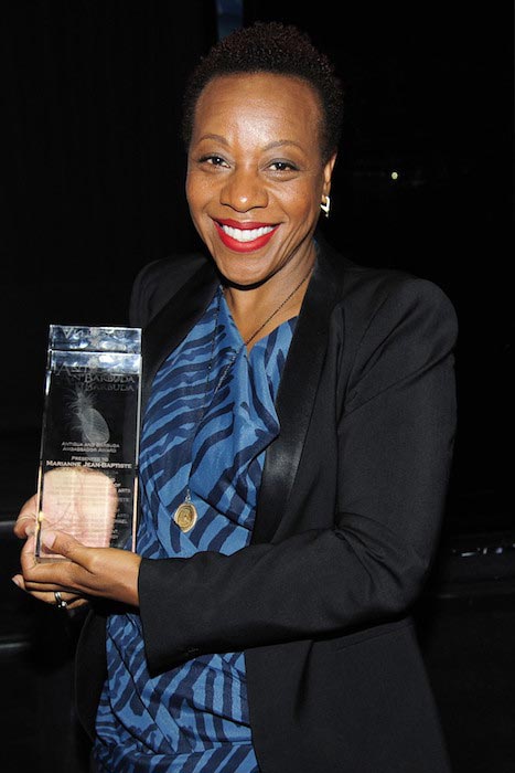 Twin Island Nation presents Marianne Jean-Baptiste with Honorary Tourism Award at Crosby Street Hotel in NYC on June 1, 2016