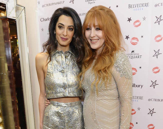 Amal Clooney and Charlotte Tilbury as seen on December 4, 2015