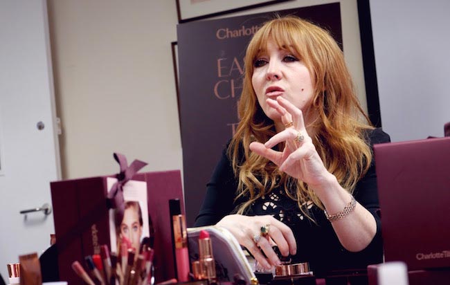 Charlotte Tilbury speaking on makeup