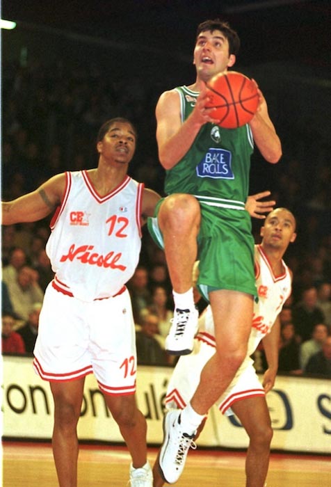 Dejan Bodiroga in action during his time with the Greek side Panathinaikos Athens