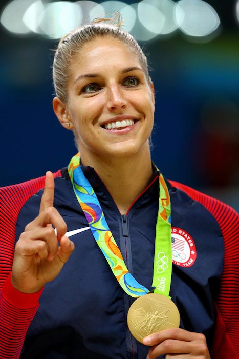 Elena Delle Donne medal ceremony 2016 Olympic Games Rio, Brazil August 20, 2016