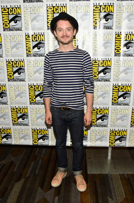 Elijah Wood at the press line for Dirk Gently during Comic-Con International in July 2016