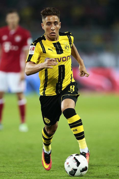 Emre Mor match between Borussia Dortmund and FC Bayern Munich August 14, 2016