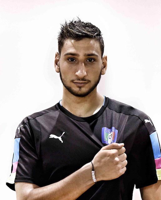 Gianluigi Donnarumma photoshoot Italy training session Coverciano August 30, 2016