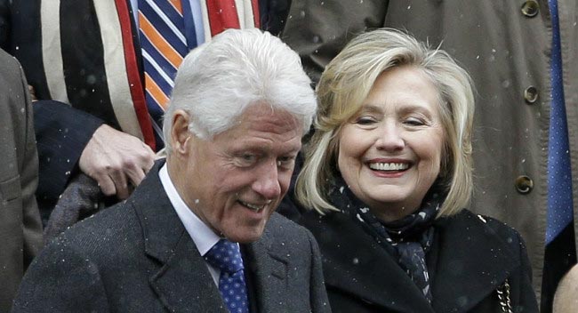Hillary Clinton and husband Bill personal joke public event 2013