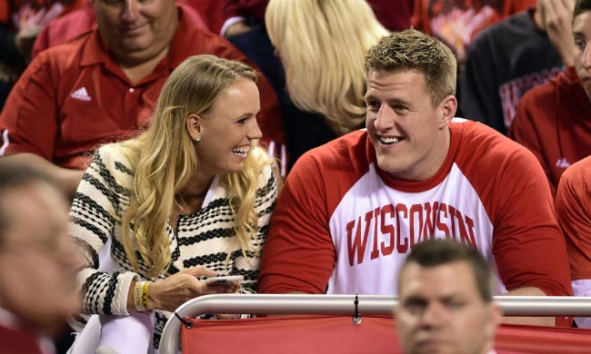 J. J. Watt and Caroline Wozniacki