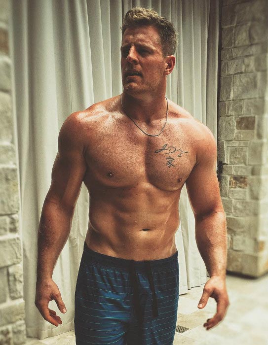 J. J. Watt shirtless body