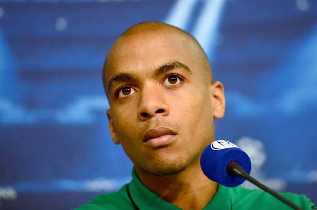 Joao Mario during a press conference for Sporting Lisbon