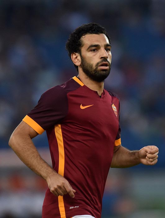 Mohamed Salah friendly match between AS Roma and Sevilla FC on August 14, 2015