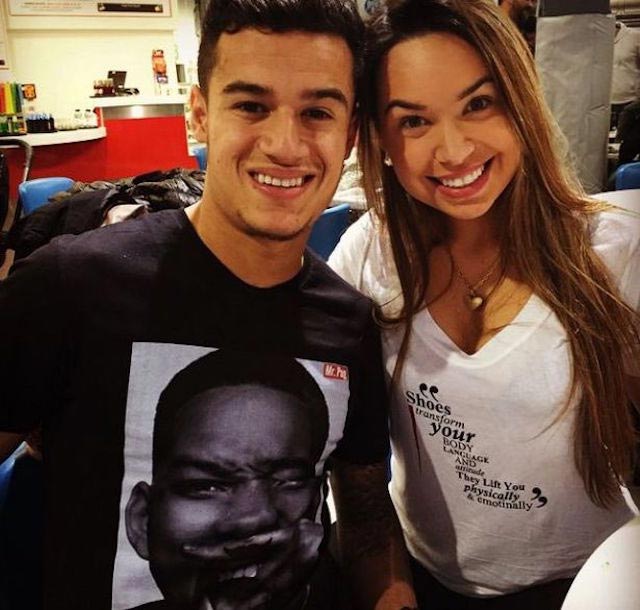 Philippe Coutinho and Aine Coutinho