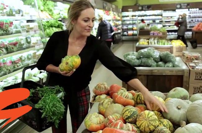 Amelia Freer grocery shopping