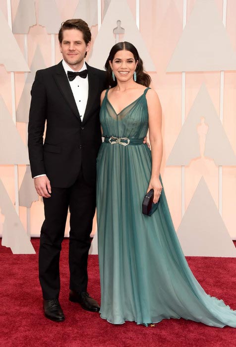 America Ferrera with husband Ryan Williams at the 87th Annual Academy Awards in February 2015