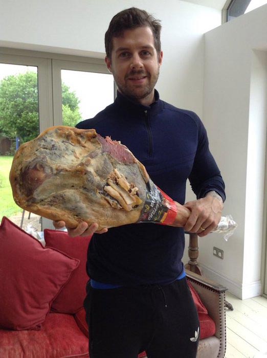 David Kingsbury with huge meat piece