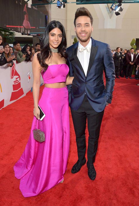 Emeraude Toubia and boyfriend Prince Royce at Latin Grammy Awards on November 19, 2015