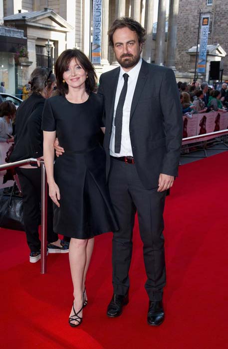 Essie Davis with Justin Kurzel at the Macbeth premiere at Edinburgh Festival Theatre in September 2015