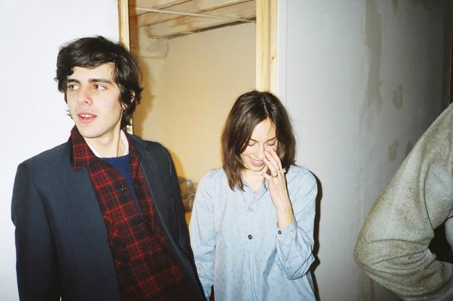 Gia Coppola with Sam Freilich during a private party