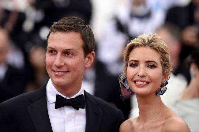 Jared Kushner with Ivanka Trump at Metropolitan Museum of Art Gala in May 2015