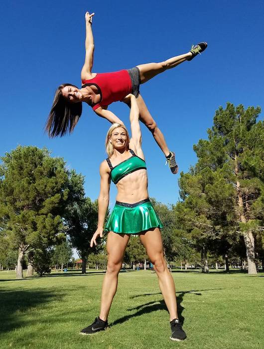 Jessie Graff showing her strength