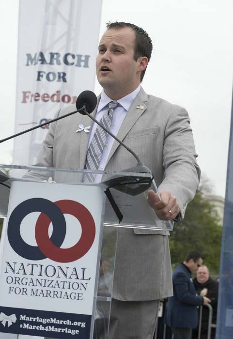 Josh Duggar at an event organized by National Organization for Marriage in April 2015